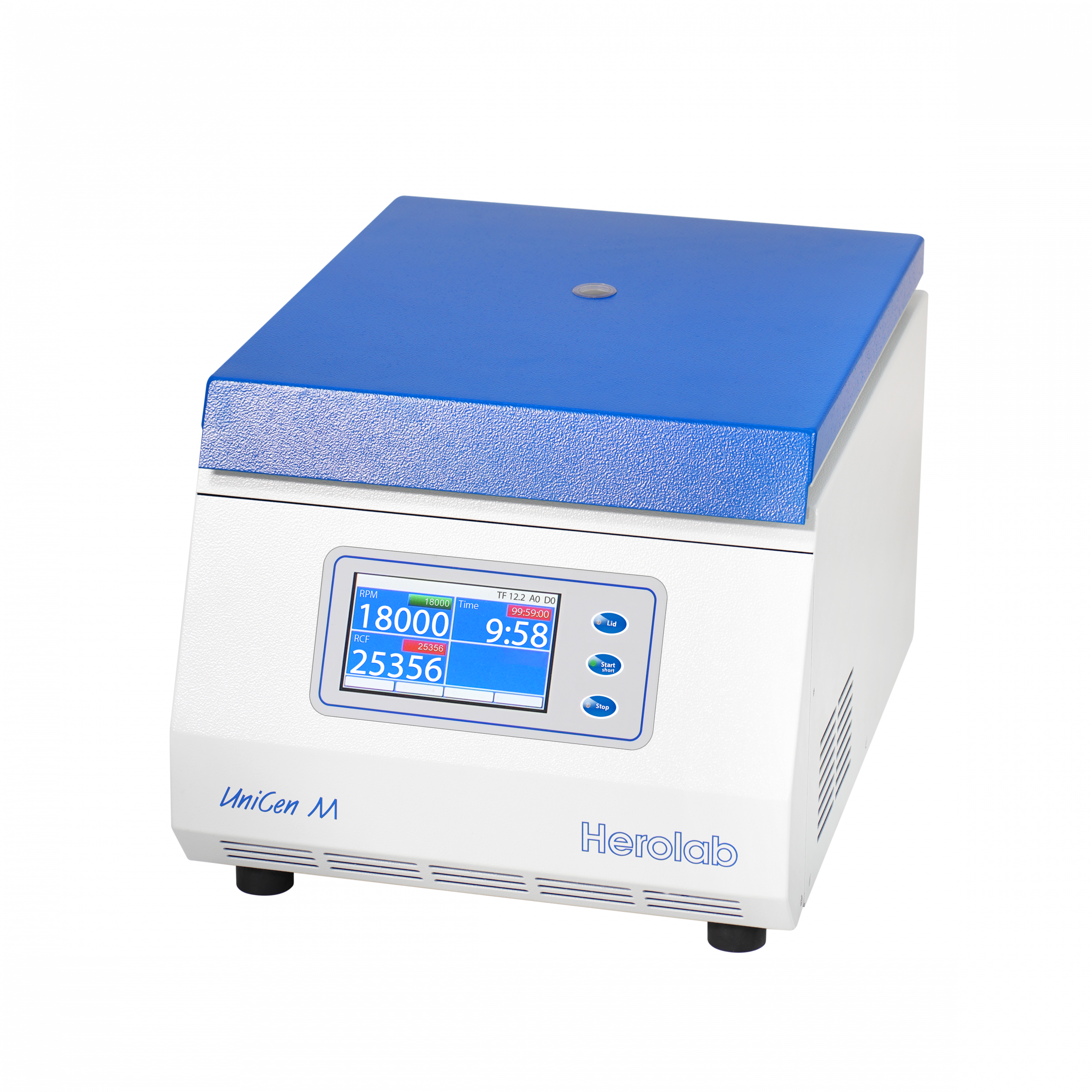 UniCen M – Universelle Hochgeschwindigkeits-Tischzentrifuge ohne Kühlung, maximale Kapazität 4 x 200 ml, Drehzahl bis zu 18.000 min-1, g-Wert bis 25.356 x g.