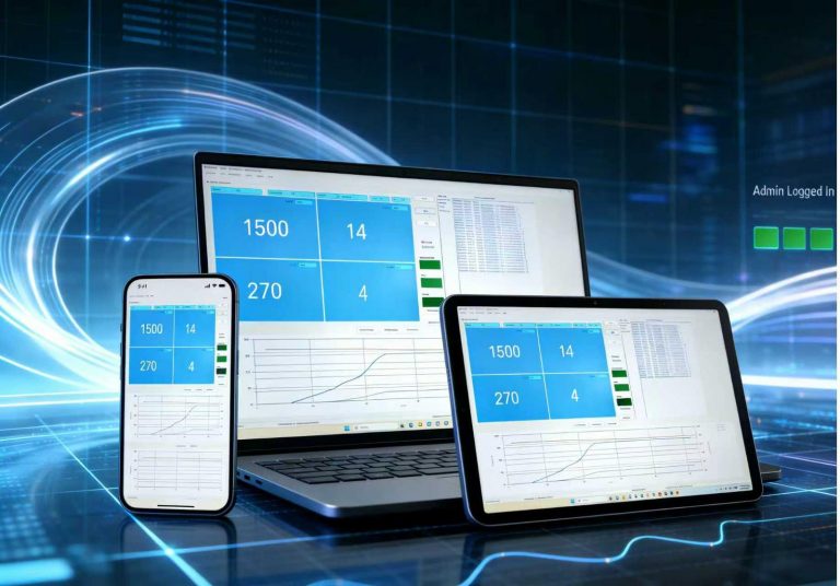 SmartCen Bedienoberfläche auf autorisierten Endgeräten als Beispiel einer vernetzten Zentrifugen-Konfiguration