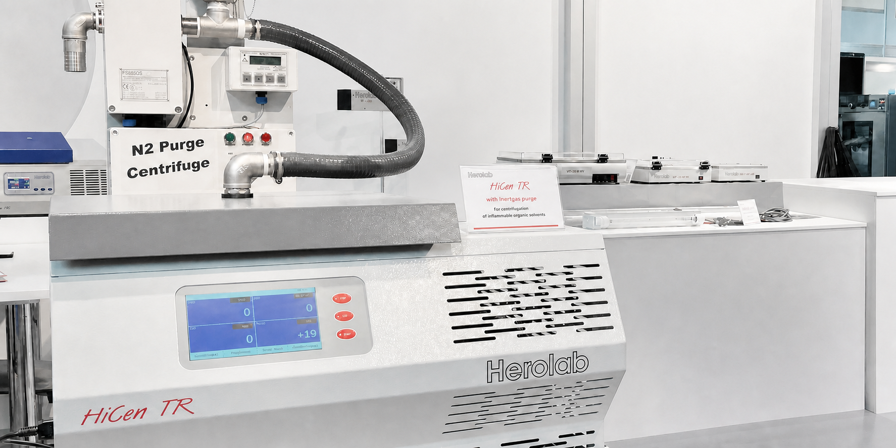 Herolab HiCen TR Standzentrifuge mit N2-Inertgasspülung