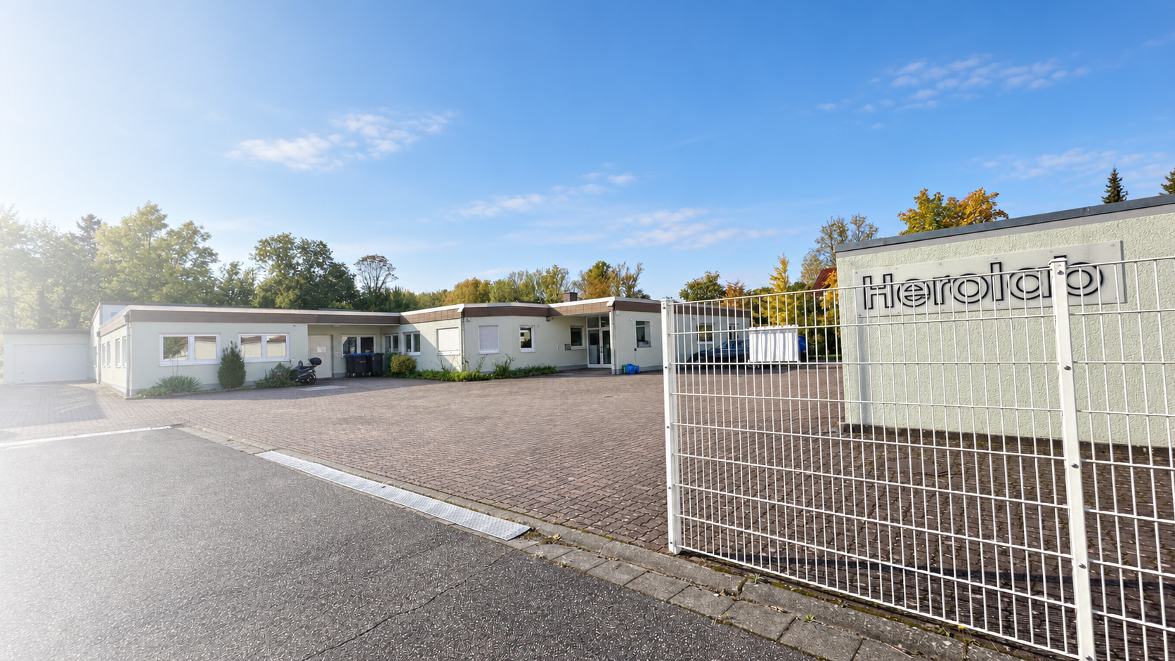 Herolab premises and company sign in Wiesloch